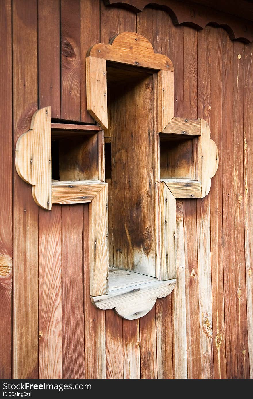 Cross window. Chapel of the healthful spring-well. Health-resort Belokurikha