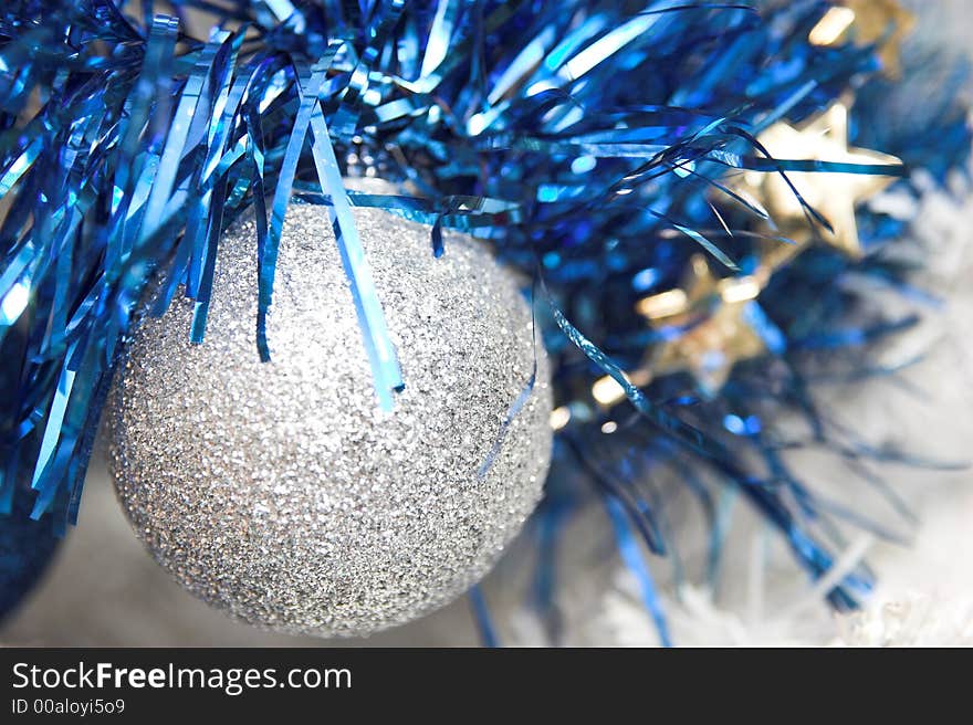 Christmas tree with ornaments balls