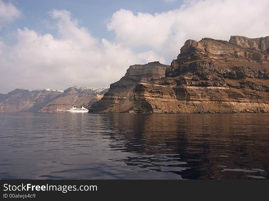 Santorini, Greece, caldera