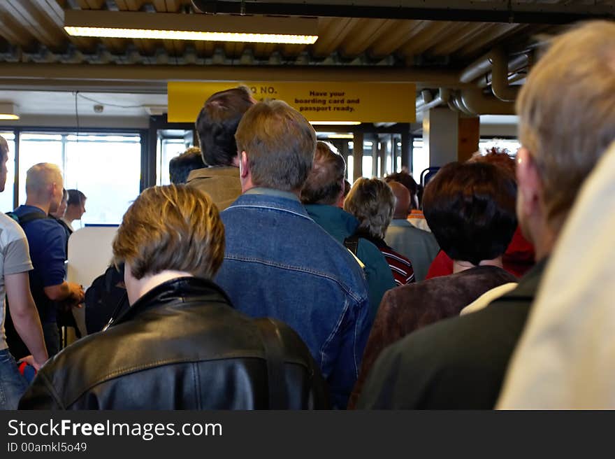 Queue To Passport Control