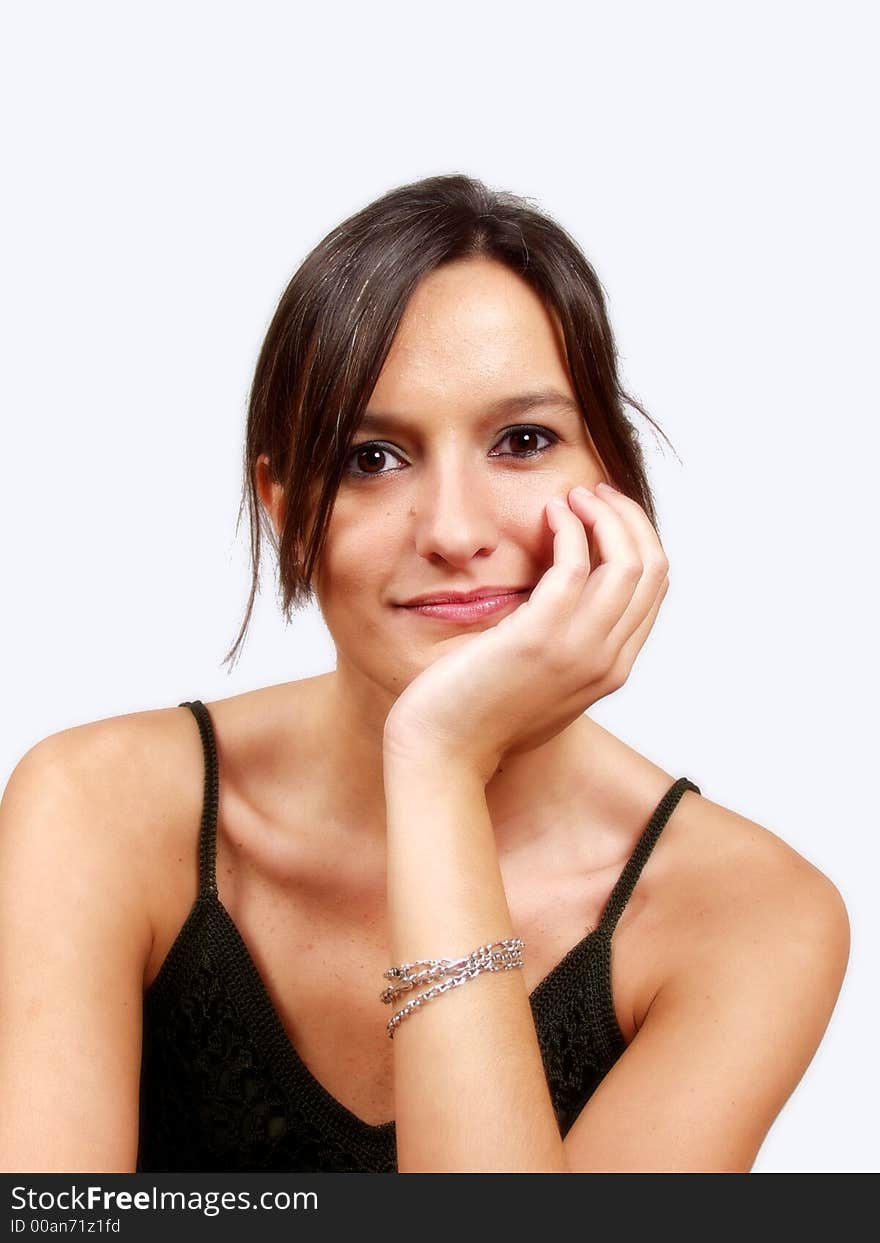 Young woman looking at the camera