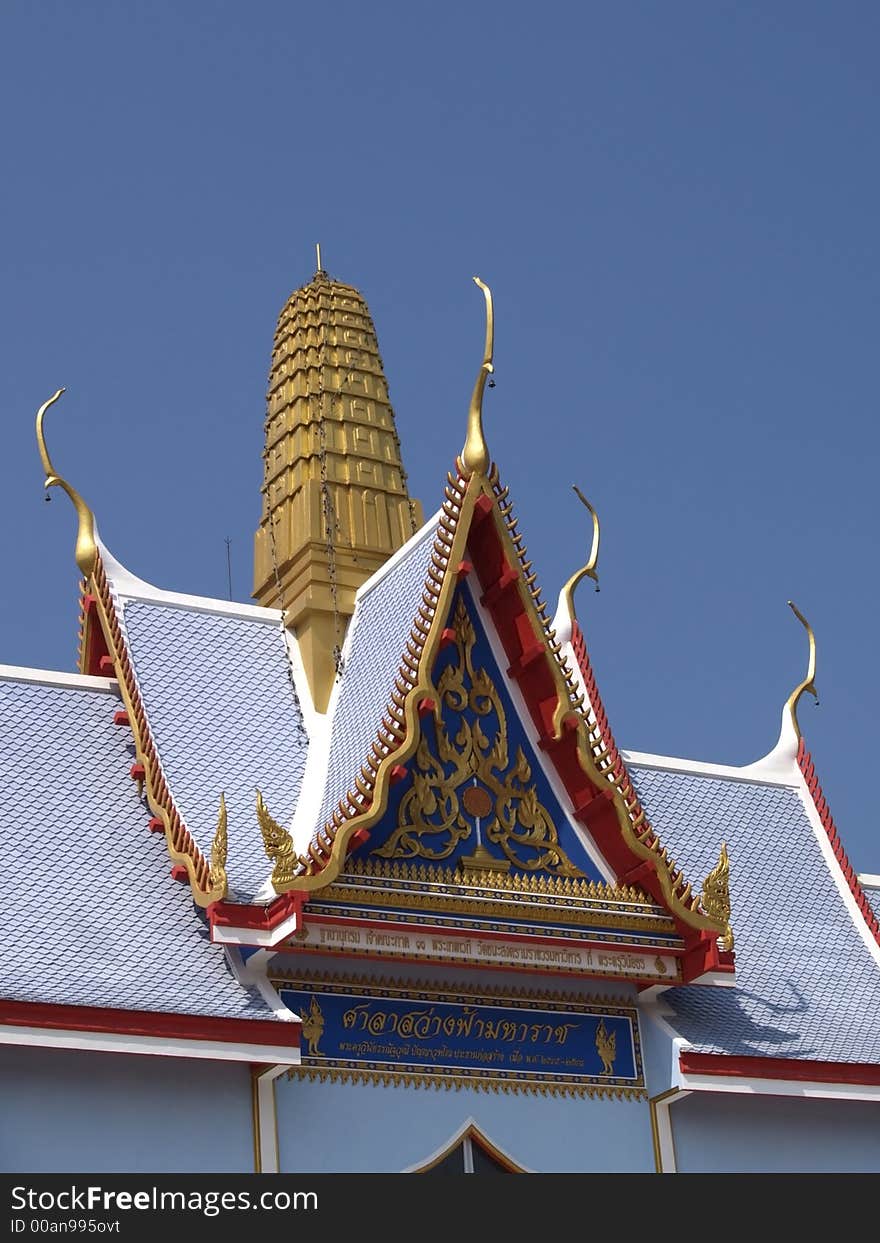 Detail of Buddhist temple