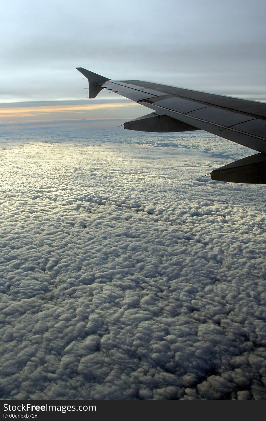 Vertical view from Plane Window