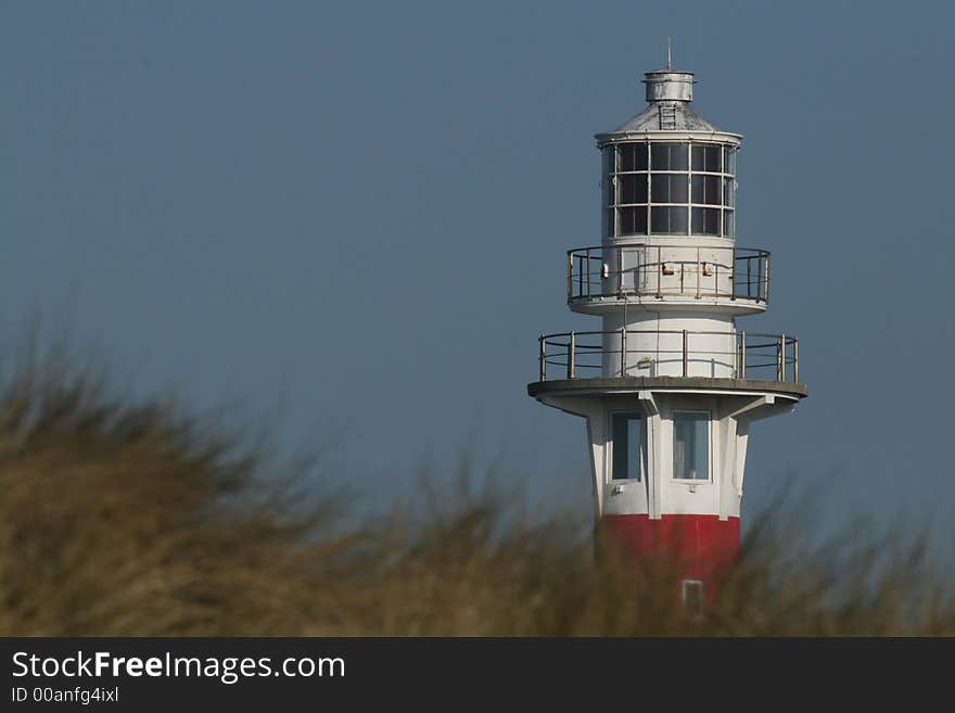 Lighthouse on the belgian caost