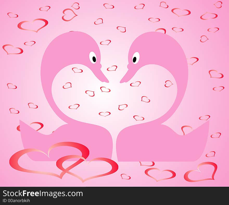 Valentine Background, Vector Illustration