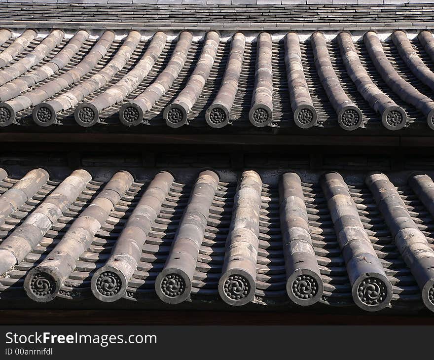 Traditional japanese temple roof background. Traditional japanese temple roof background