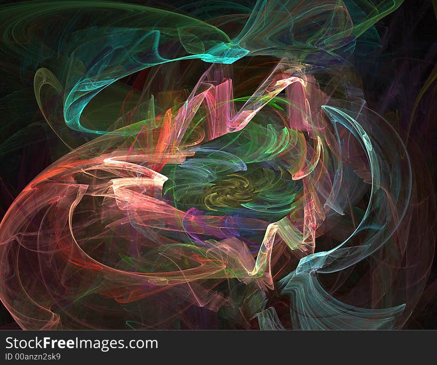 Abstract background with waves and motions