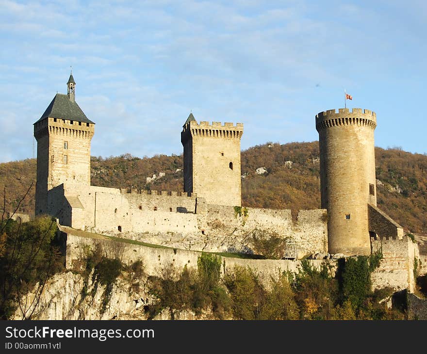 The old castle on the top of montagnia. The old castle on the top of montagnia