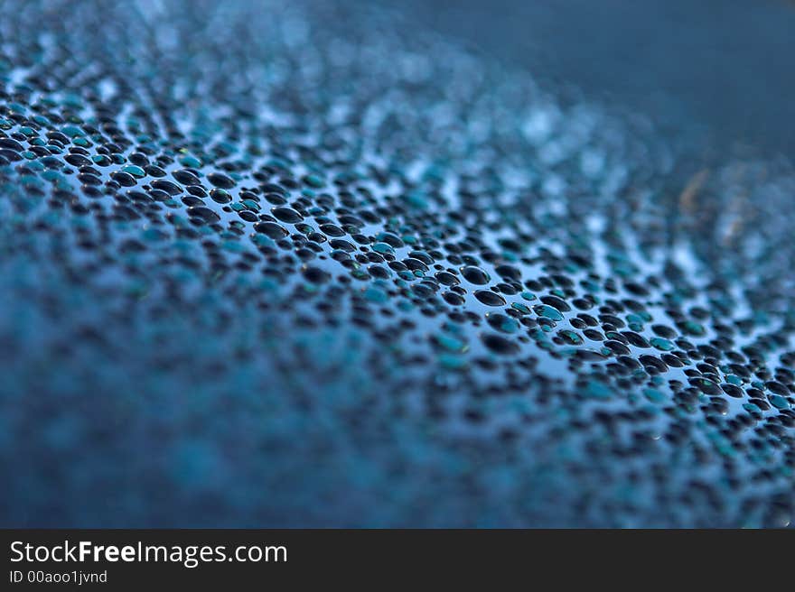 Water droplets on glass - shallow depth of field. Water droplets on glass - shallow depth of field