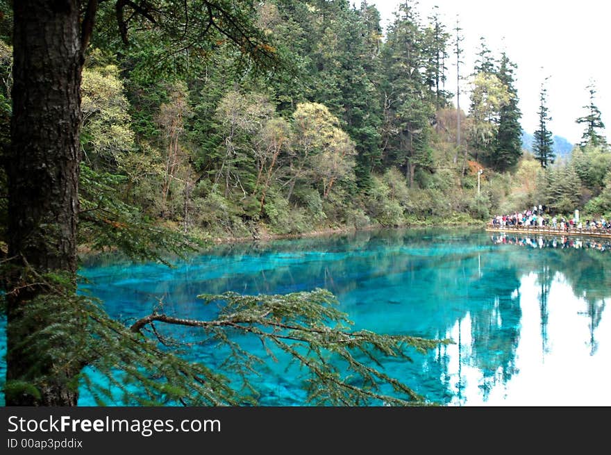 Jiuzhaigou scenic area in china known as the Fairyland on Earth. Jiuzhaigou scenic area in china known as the Fairyland on Earth.