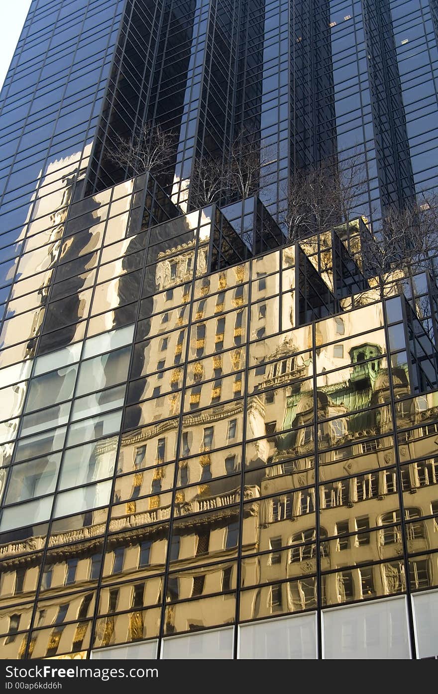 Trump Tower building reflection