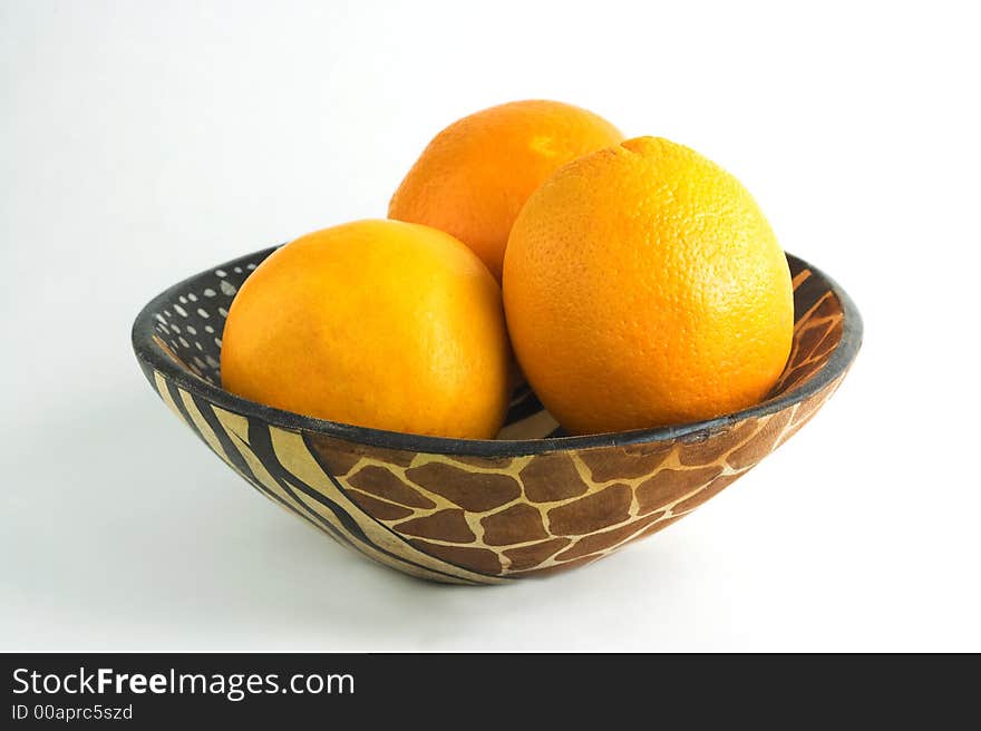 It's a photo of oranges in a bowl