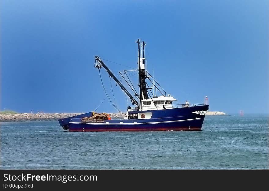 Tuna Seiner at the east end of the Cape Cod Canal. Tuna Seiner at the east end of the Cape Cod Canal