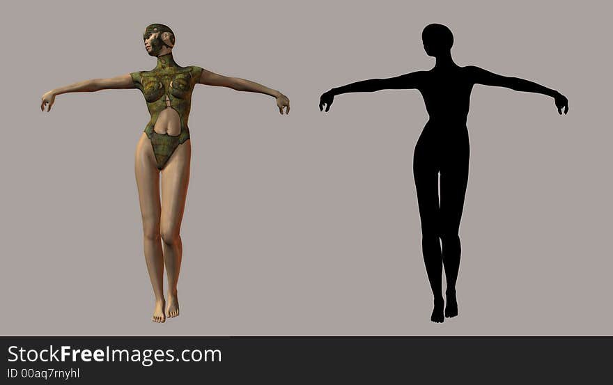 Fantasy figure for your artistic creations. Fantasy figure for your artistic creations