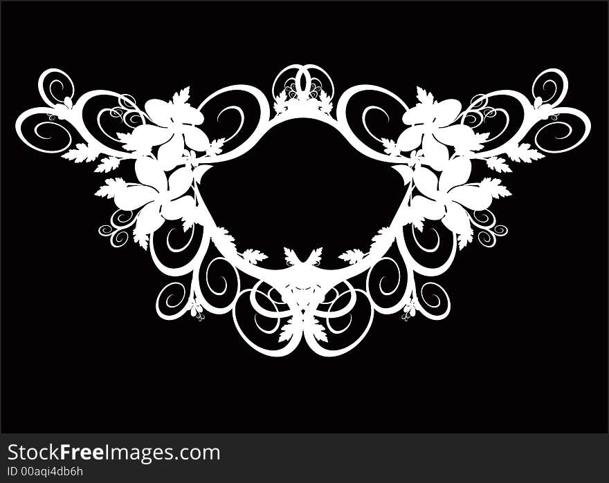 Floral background (abstract vector ornament)