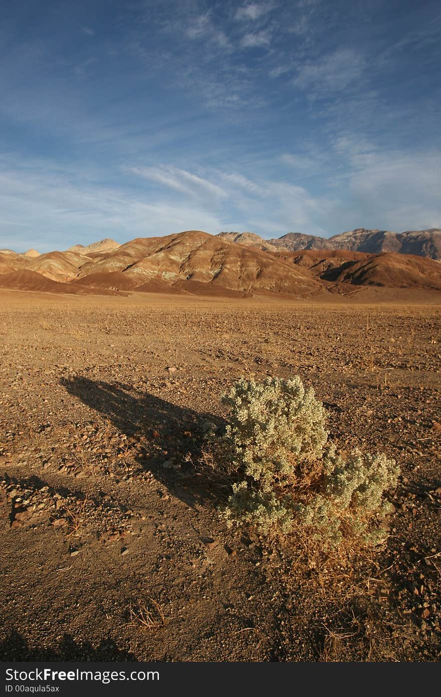 Desert Mountains In Death Valley