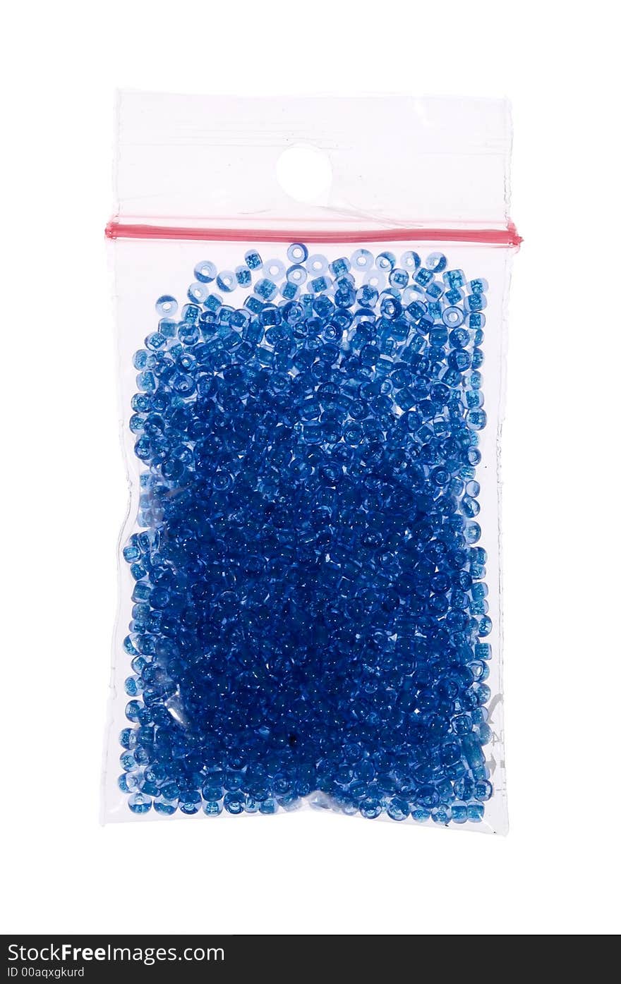 Pack of blue glass beads