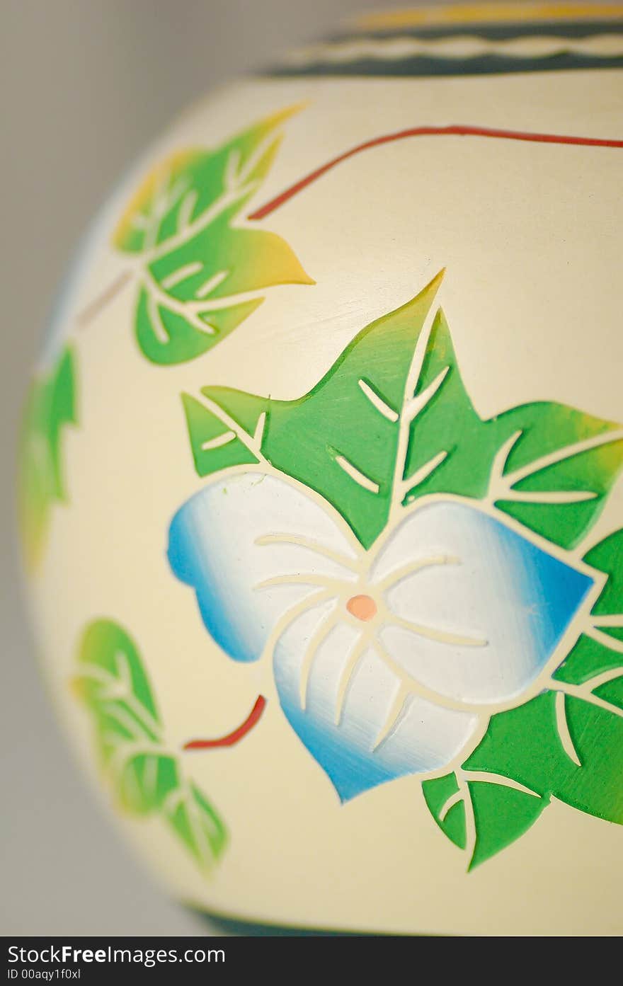 Close up and selective focus shot for Chinese vase. Close up and selective focus shot for Chinese vase