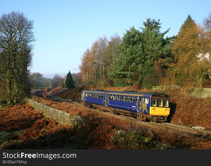 Local train at Grindleford Derbyshire