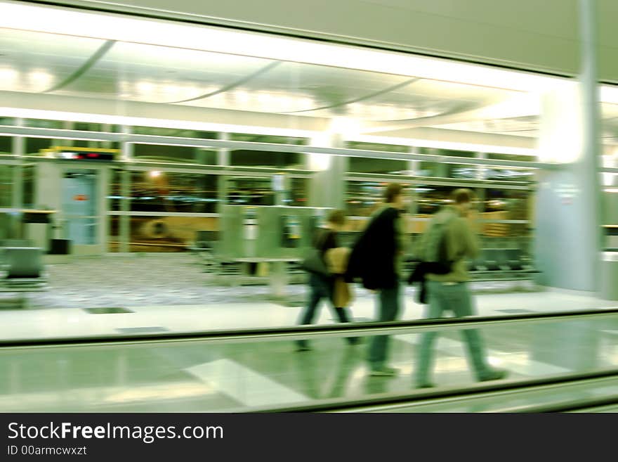 Passengers at the airport