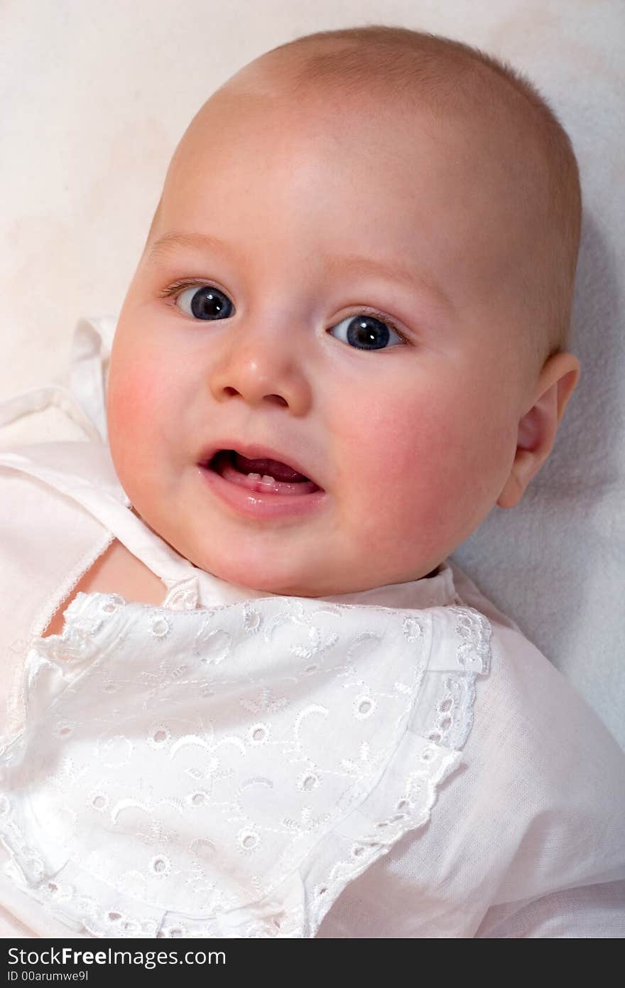 Cute little boy with open mouth looking into camera. Cute little boy with open mouth looking into camera