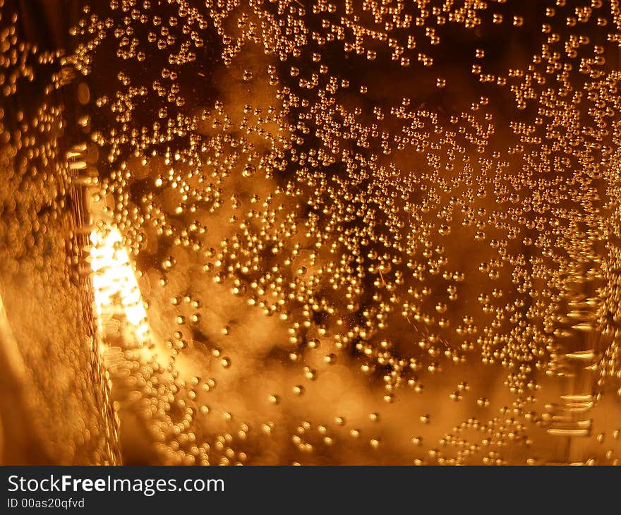 Bubbles with soft candle light