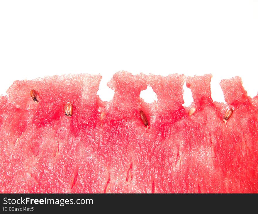 Juicy watermelon fresh close up view with space for text