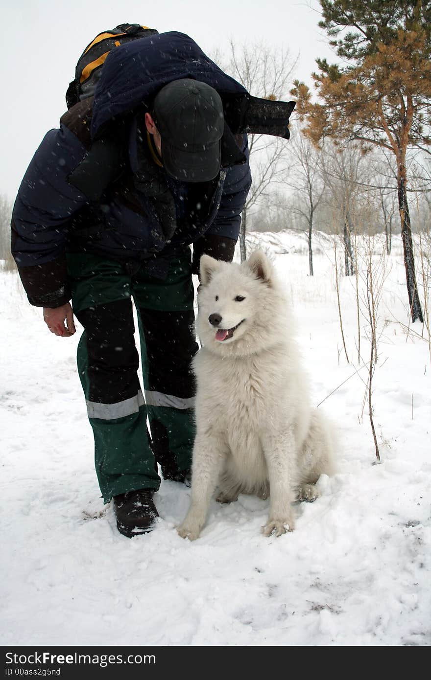 Dog and the man