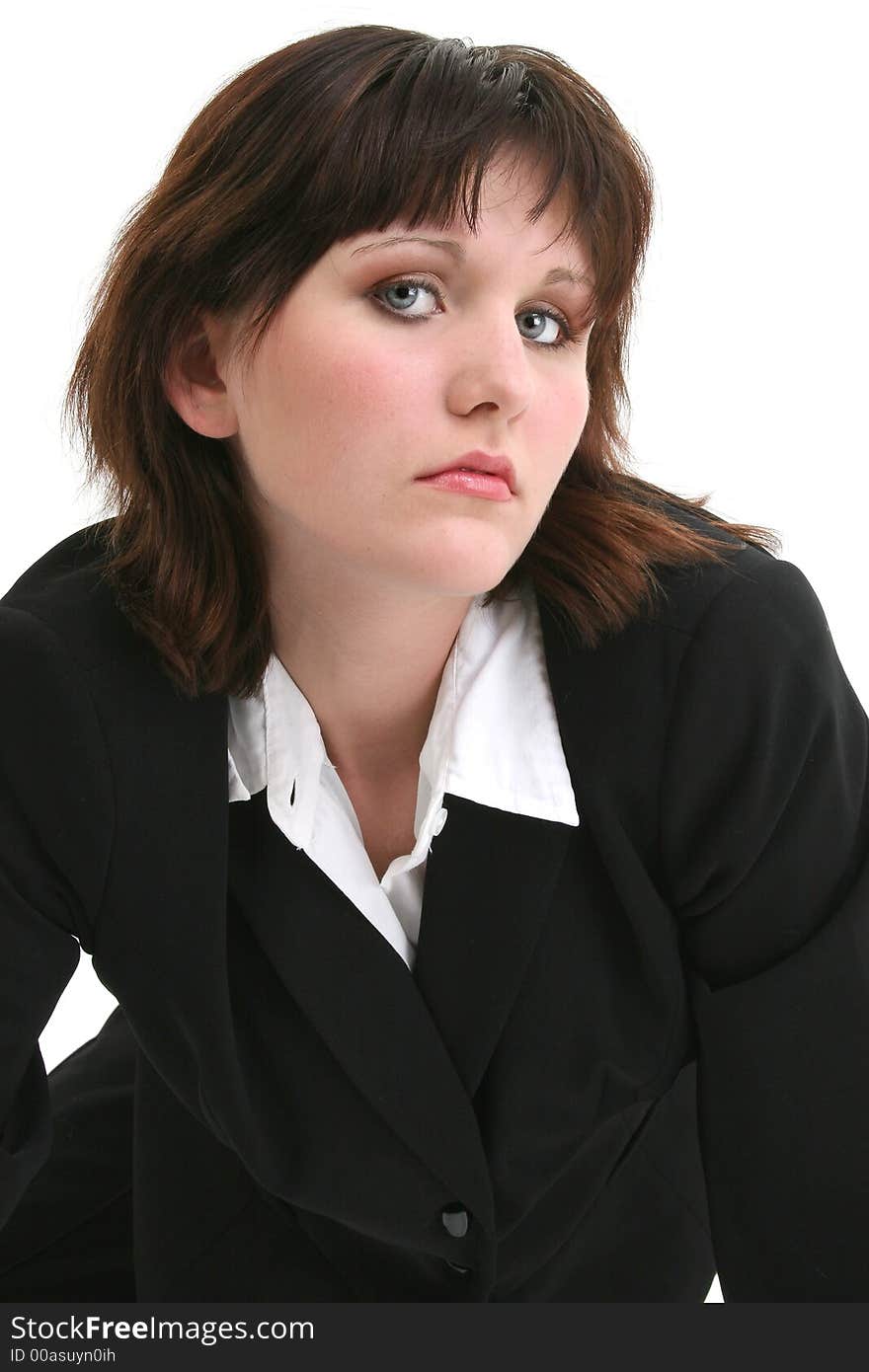 Close up of young business woman. Close up of young business woman.