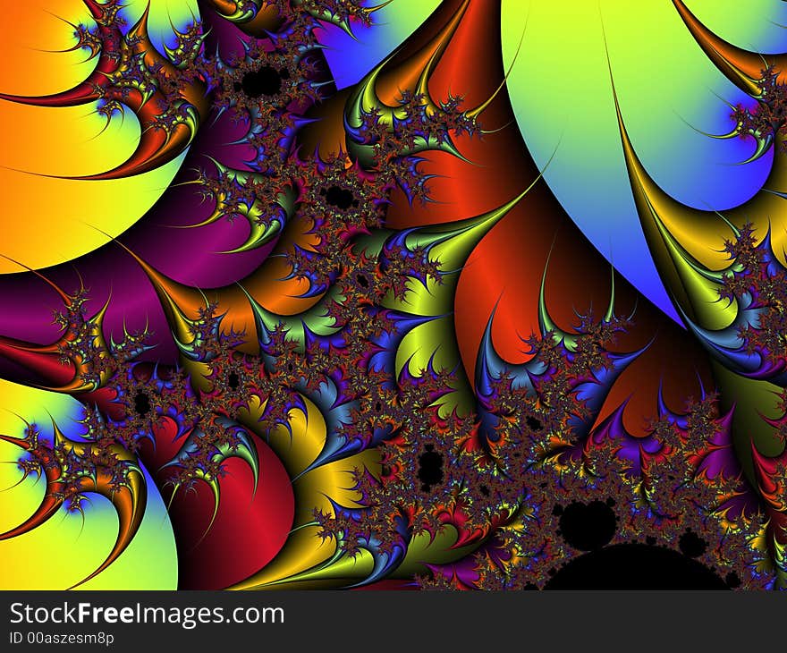 Colorful Rainbow Abstract Background Pattern