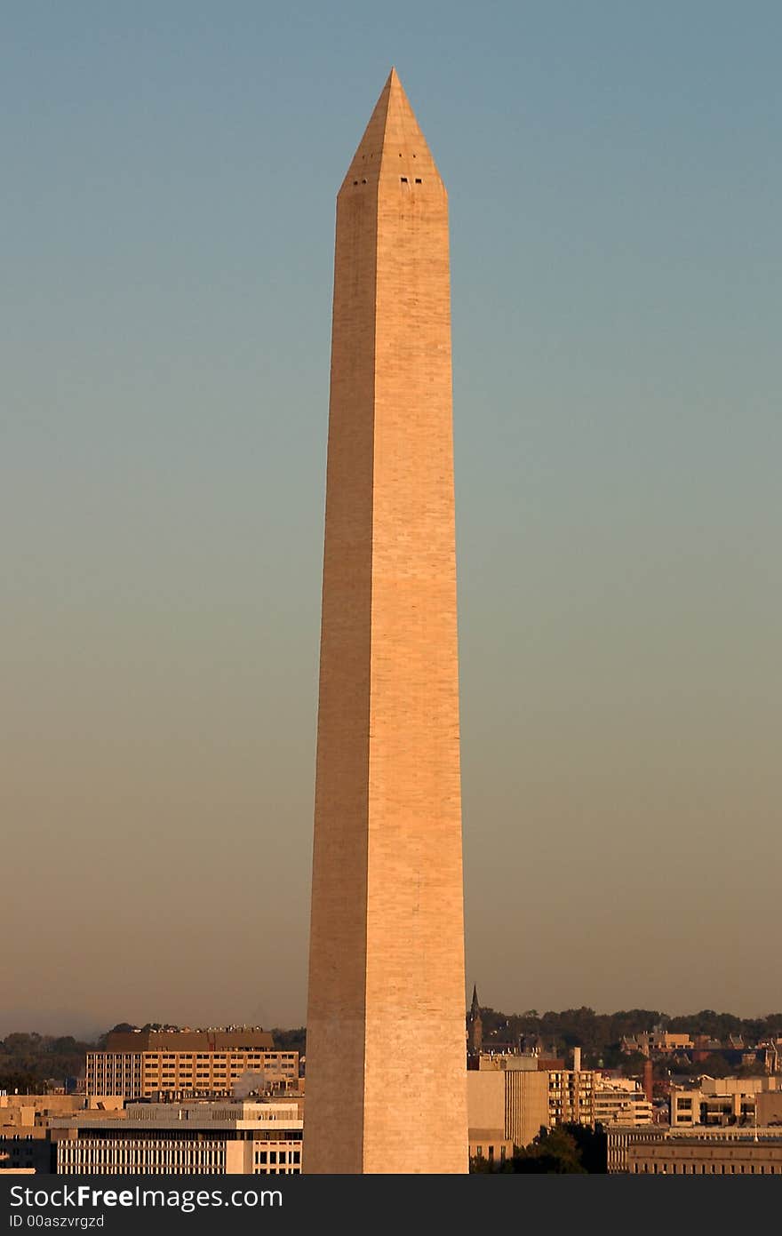 Washington Monument At Sunrise