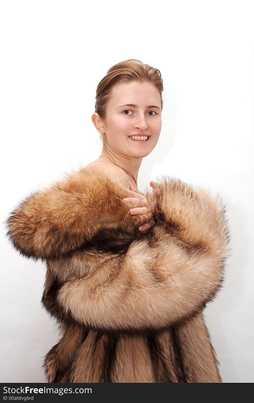 Woman in fur