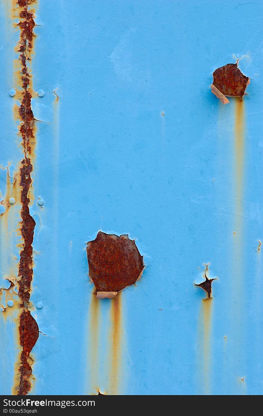 Rusty surface with old paint