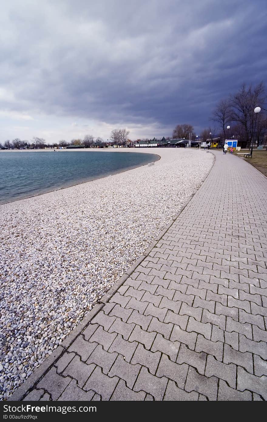 Path around the lake