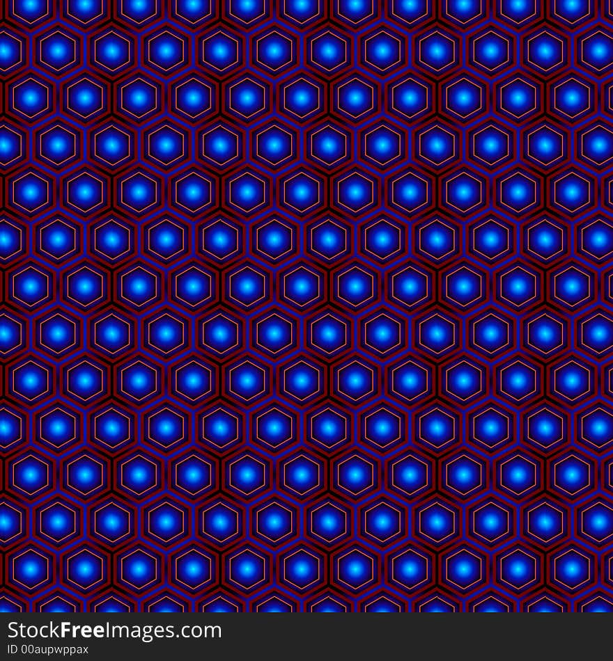 Blue and lighting color circle background