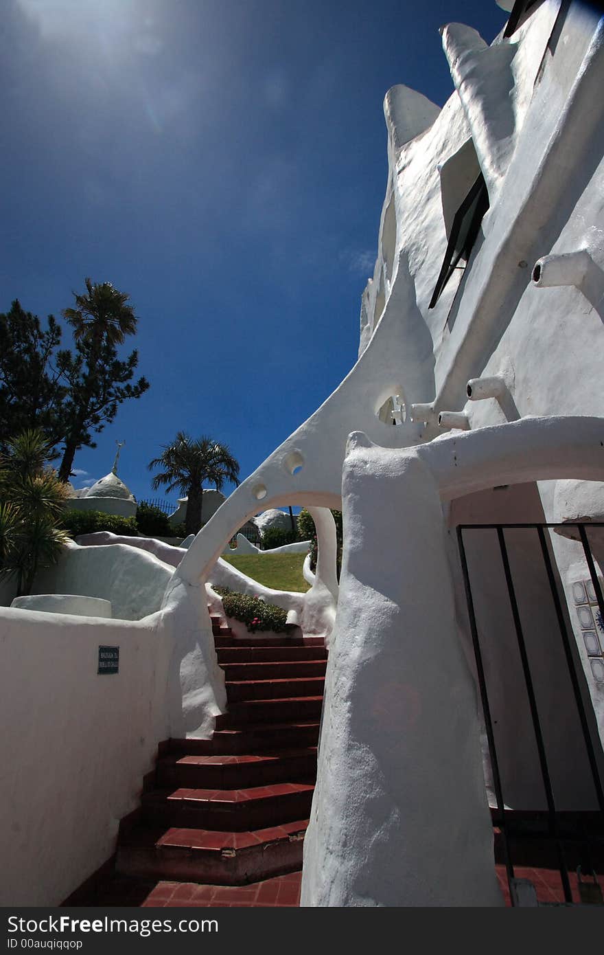 Casapueblo is the definitive tourist symbol of Punta del Este and one of the most popular resorts in all of Uruguay. The versatile Uruguayan artist, Carlos Paez Vilaró, created Casapueblo. His main objective was to create a sculpture in which he could actually live, where he would have the chance to paint in artistic surroundings and yet be able to socialize with friends. Casapueblo is the definitive tourist symbol of Punta del Este and one of the most popular resorts in all of Uruguay. The versatile Uruguayan artist, Carlos Paez Vilaró, created Casapueblo. His main objective was to create a sculpture in which he could actually live, where he would have the chance to paint in artistic surroundings and yet be able to socialize with friends.