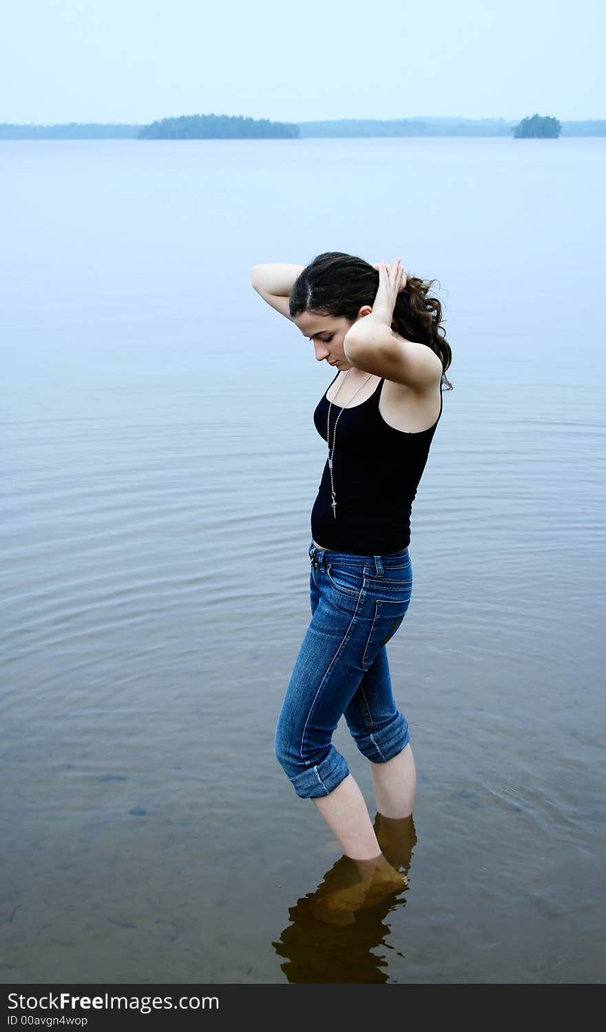 Girl on a beach