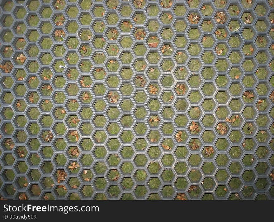 Background of a grey plastic net