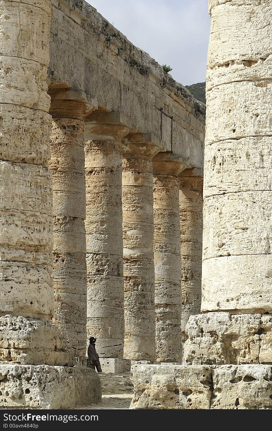 Doric style Greek Temple at Segesta . 430 BC. Doric style Greek Temple at Segesta . 430 BC