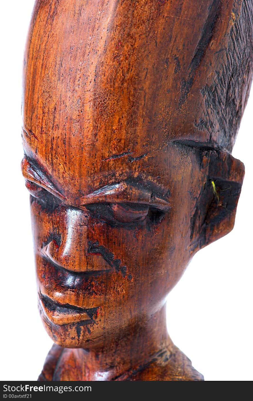 Photo of handmade figure (Africa, wood). Photo of handmade figure (Africa, wood)