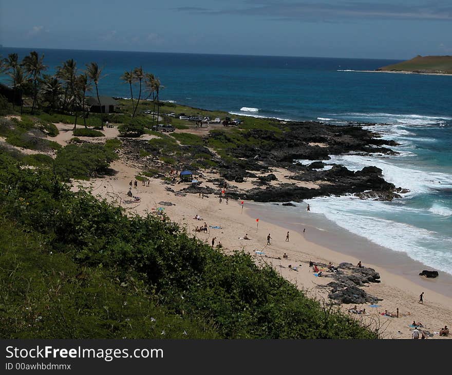 Beach on the west end of the Oahu island in Hawaii. Beach on the west end of the Oahu island in Hawaii