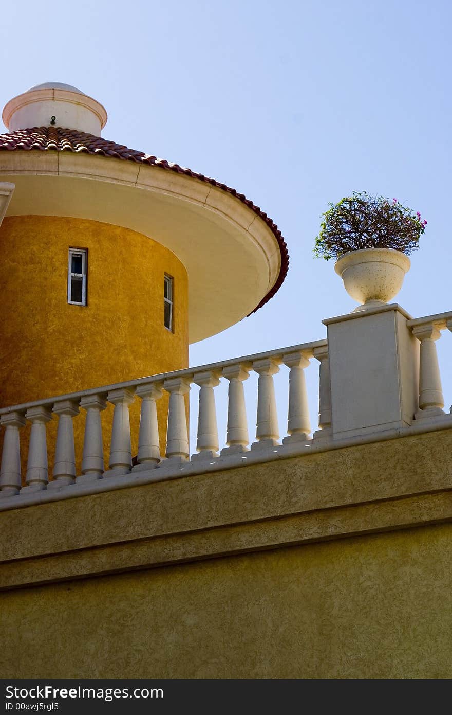 A building with southwest architecture in the sun