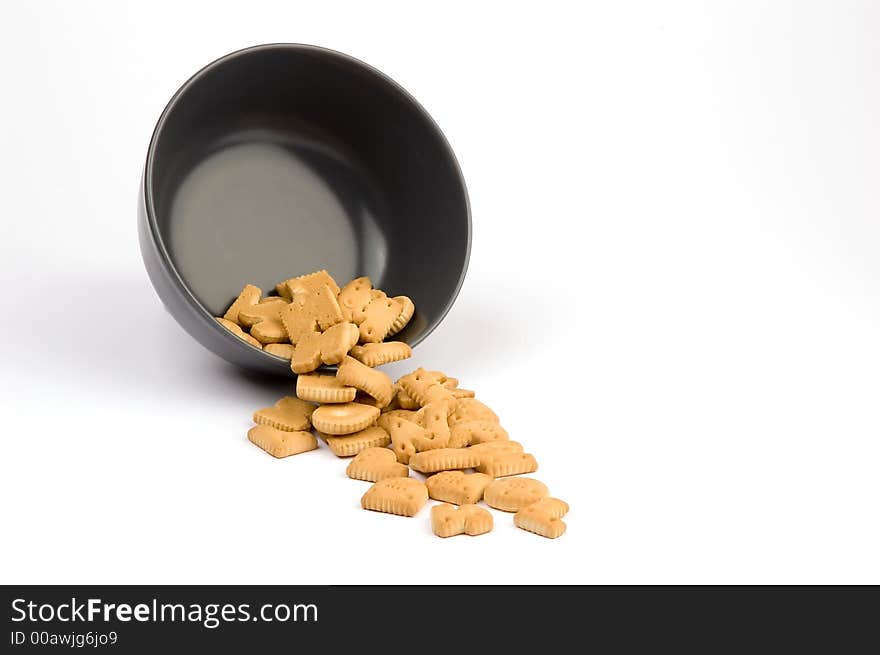 Letter Cookies Out Of A Bowl