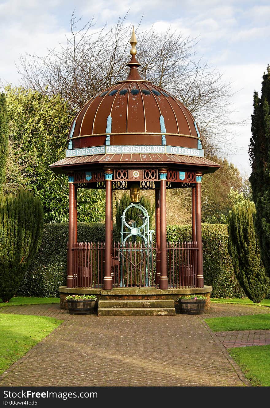 Historic Indian styled Well in an English Village. Historic Indian styled Well in an English Village