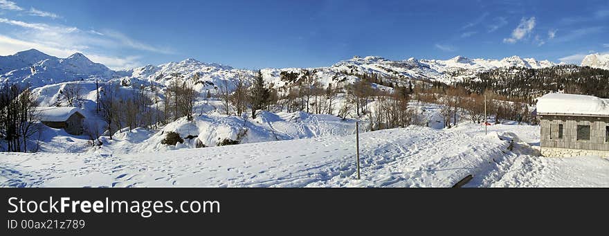 Mountain Panorama Of Komna