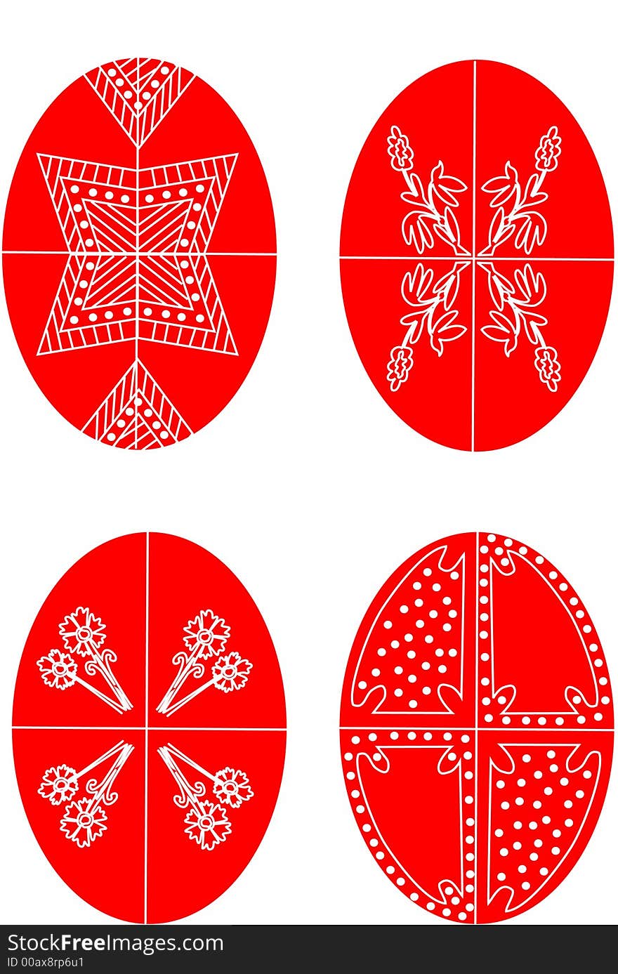 Transylvanian Easter egg vector decoration. Transylvanian Easter egg vector decoration