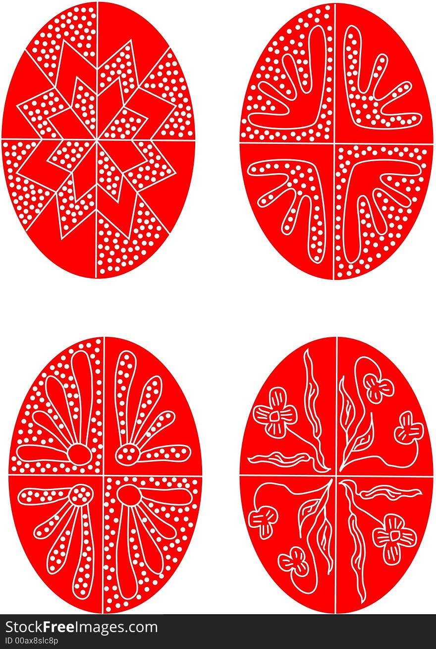 Transylvanian Easter egg vector decoration. Transylvanian Easter egg vector decoration