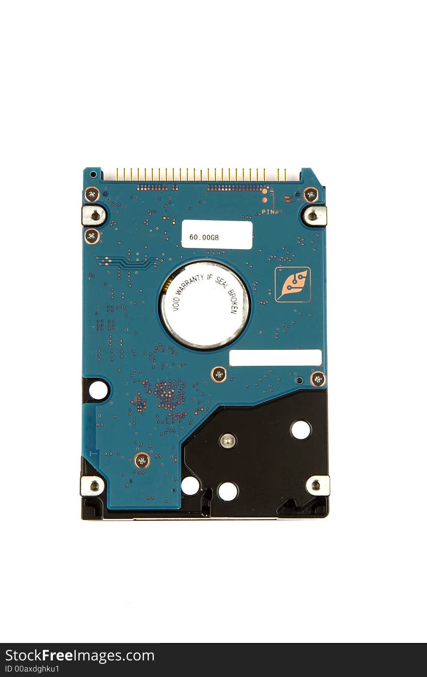 Notebook Harddisk On White