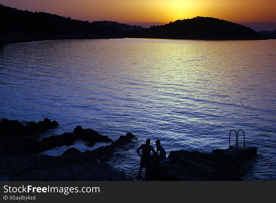 Couple In Sunset