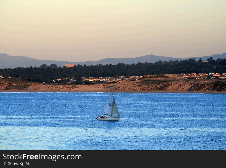 Sailboat on the Monterey Bay